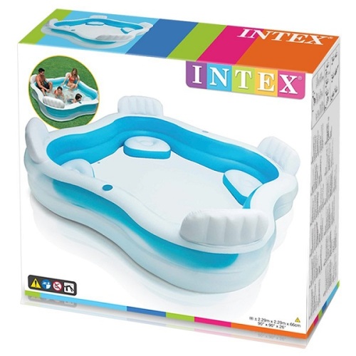 INTEX Семейный надувной бассейн 229x229x66 см, 990 Л, 3+ 56475