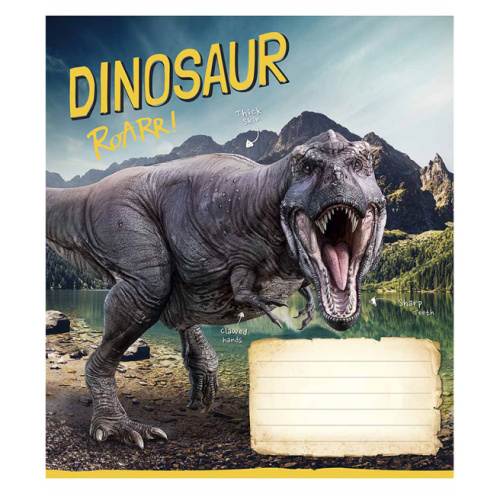 Тетрадь 12 листов, линейка, Школярик Jurassic world 012-3310L
