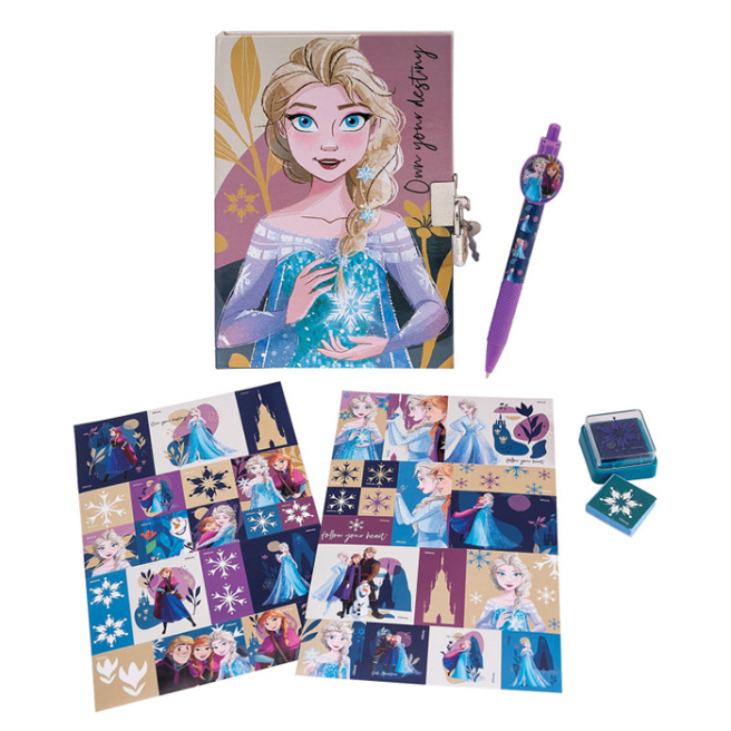Набор дневник на замочке Frozen с ручкой в ассортименте 1027-64235