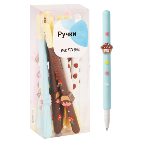 Ручка шариковая 0,7мм MESHU "Sweets" синяя 296399