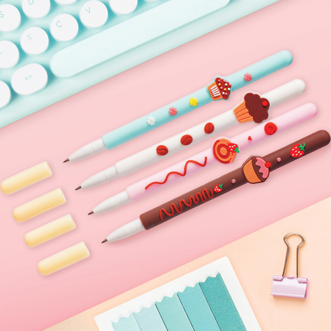 Ручка шариковая 0,7мм MESHU "Sweets" синяя 296399