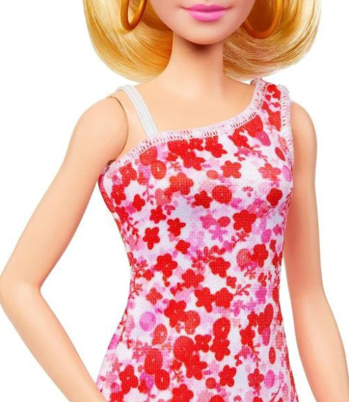 Кукла Barbie "Модница в платье с цветочным узором" HJT02