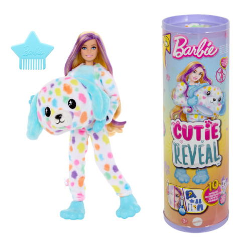 Кукла Barbie Cutie Reveal “Барби в плюшевом костюме далматинца” HRK41