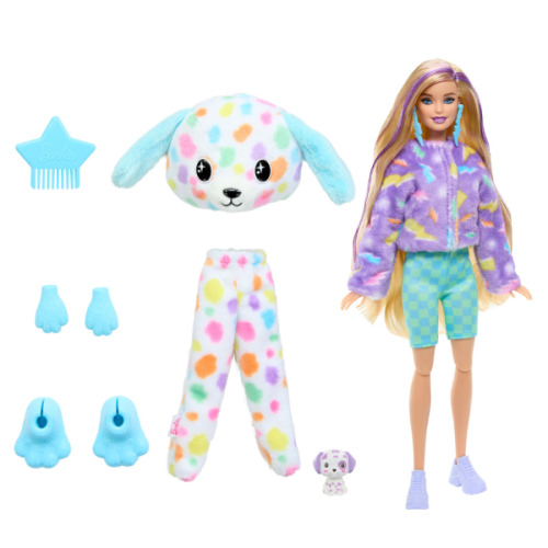Кукла Barbie Cutie Reveal “Барби в плюшевом костюме далматинца” HRK41