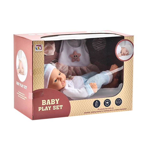 Bebe în pijamă albastră, 25 cm 6899-20W