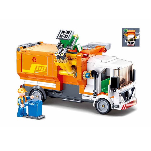 Set de construcție ”Mașină de gunoi”, 326 elem. B1066