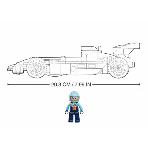 Конструктор RACING TEAM — Гоночный автомобиль 1:24, B0763