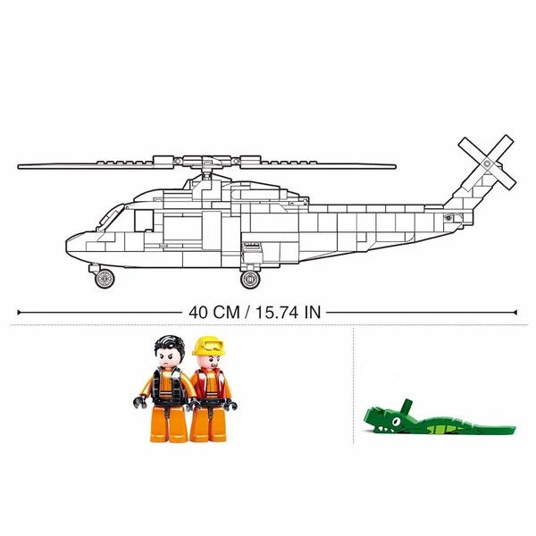 Set de construcție ”Elicopter de salvare”, 402 elem. B0886