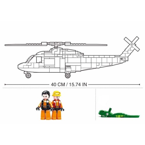Set de construcție ”Elicopter de salvare”, 402 elem. B0886