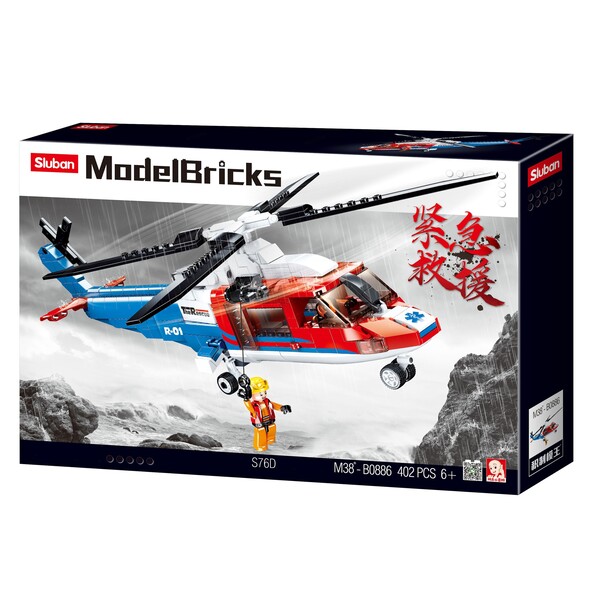 Set de construcție ”Elicopter de salvare”, 402 elem. B0886