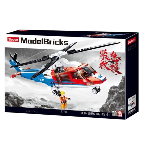 Set de construcție ”Elicopter de salvare”, 402 elem. B0886