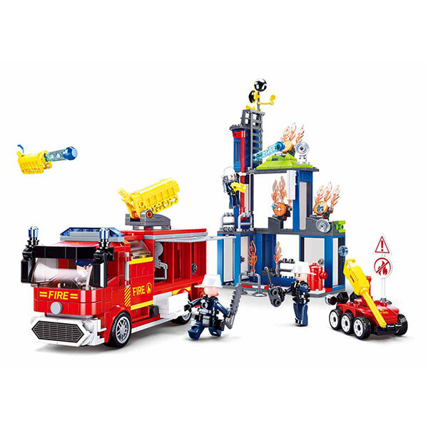 Set de construcție „Centrul de pregătire a pompierilor”, 585 elem. B0967