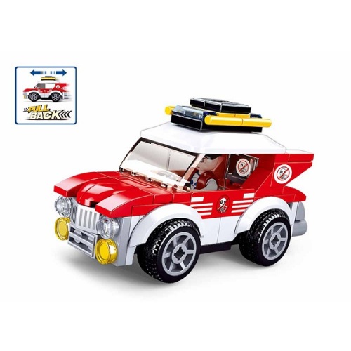 Set de construcție ”Mașină de raliu” cu inerție, 88 elem. B1083
