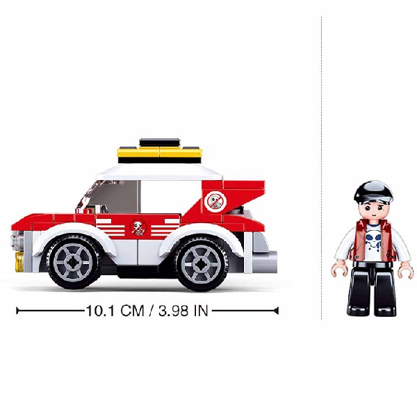Set de construcție ”Mașină de raliu” cu inerție, 88 elem. B1083