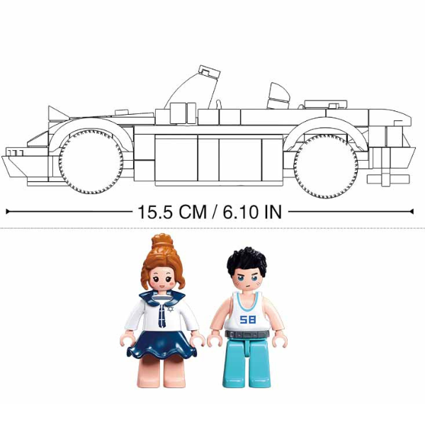 Конструктор “Спортивный автомобиль MX5”, 264 элем. B1128