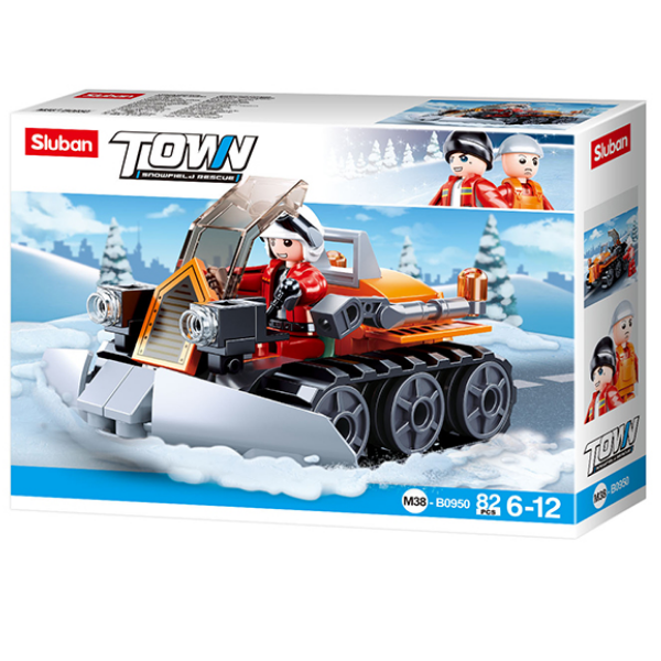 Set de construcție „ATV pentru deszăpezire”, 82 elem B0950