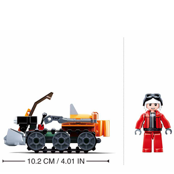 Set de construcție „ATV pentru deszăpezire”, 82 elem B0950