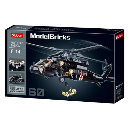 Set de construcție „Elicopter medical al armatei SUA”, 692 elem. B1012