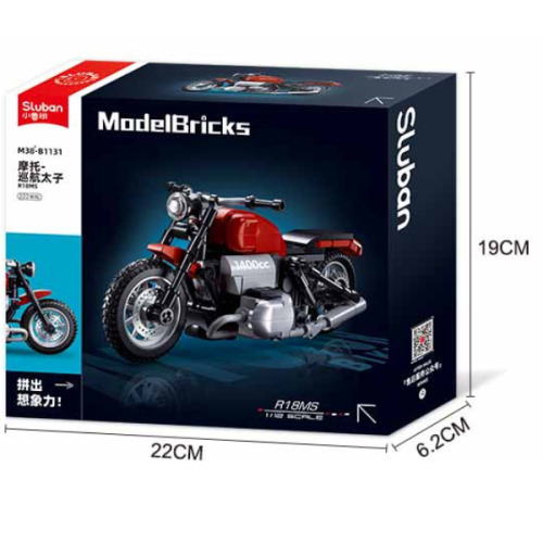 Set de construcție „Motocicleta R18MS”, scara 1:12, 222 elem. B1131