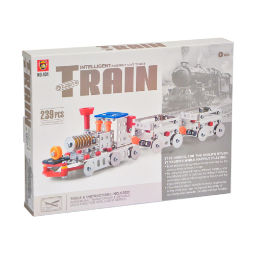Конструктор метал. "Train" 239 дет. 126717