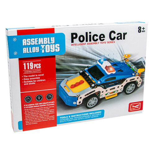 Конструктор метал. "Police car" 119 дет. 173005