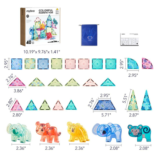 Set de construcție magnetic „Pădurea magică”, 40 elem. CT6399