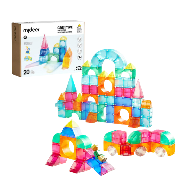 Set de construcție magnetic, 20 elem. MD1420