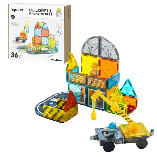 Set de construcție magnetic „Micul arhitect”, 36 elem. MD4289