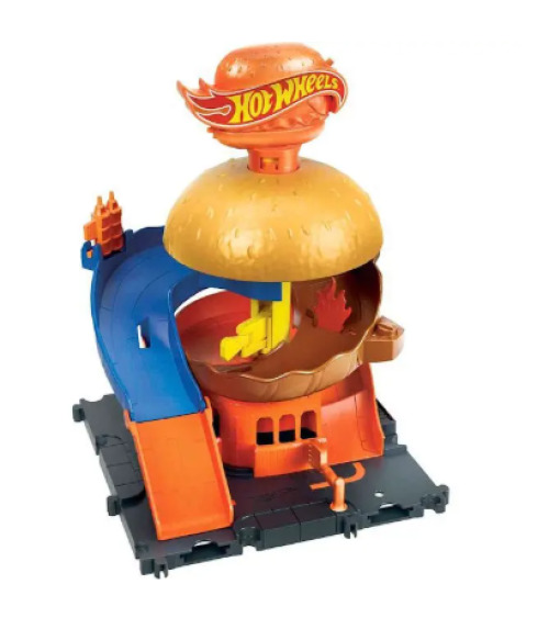 Playset HW City Downtown Burger Shop HDR26