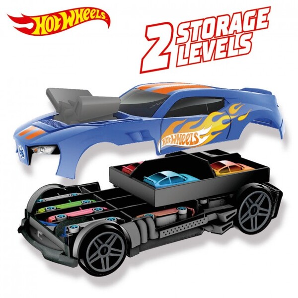 Hot Wheels Гоночный автомобиль-гараж 2 в 1 HWCC15
