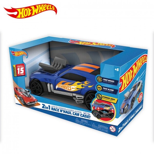 Hot Wheels Гоночный автомобиль-гараж 2 в 1 HWCC15