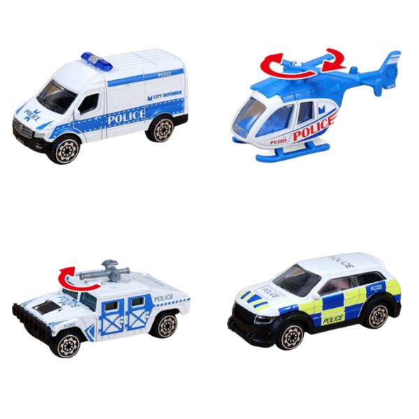 1:14 Set de joacă: „Parcare Poliție cu Remorcă” XG879-112