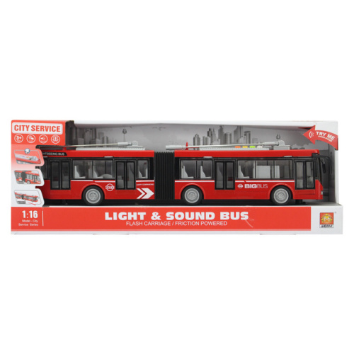 WY Троллейбус инерционный "Double Articulated Trolleybus" (свет, звук), 36211