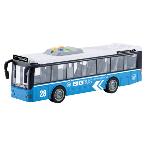 WY Автобус инерц. "Single-deck Bus" синий (свет,звук), 36207