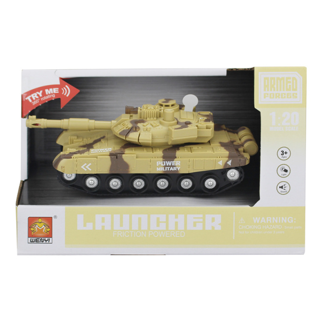 WY Танк инерционный 1:20 WY741B (свет, звук), 36218