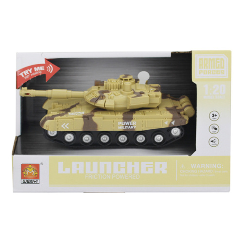 WY Танк инерционный 1:20 WY741B (свет, звук), 36218