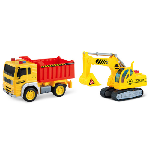 WY Самосвал инерционный 1:20 + Экскаватор 1:18 WY570C, 36220