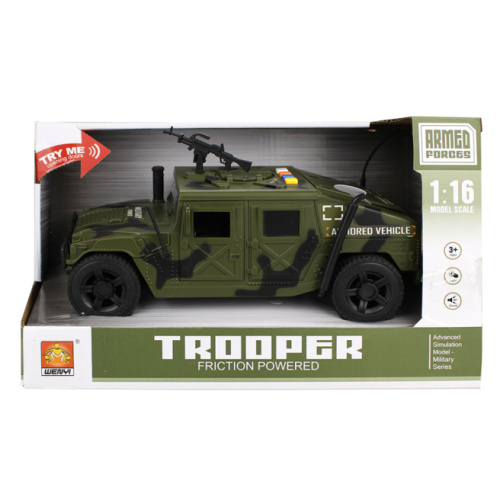 Mașină cu inerție 1:16 "Military Armoured” (lumini, sunete),  36224