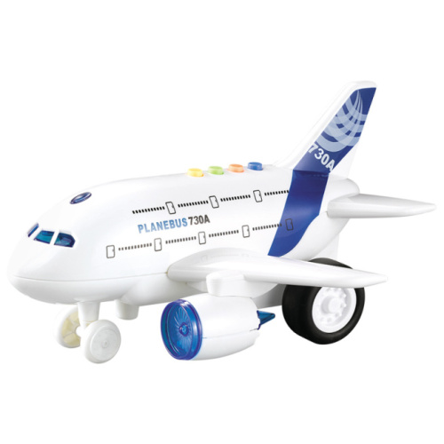 WY Самолет инерционный 1:120 "Planebus 730A" (свет, звук),  36231