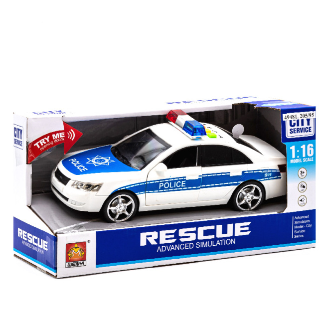 WY Машина инерц. 1:16 "Police Car" (свет,звук), 49481
