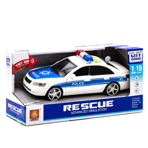 WY Машина инерц. 1:16 "Police Car" (свет,звук), 49481