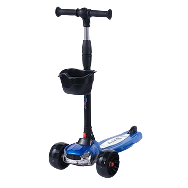 Trotinetă pentru copii cu trei roți, lumini LED și muzică, 2100004-6P