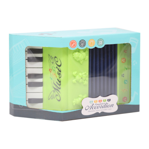 Игрушка аккордеон, зеленый, код 722113