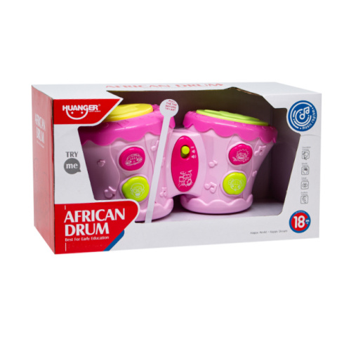 Игрушка "Барабан" со звуком, розовый, код 572010