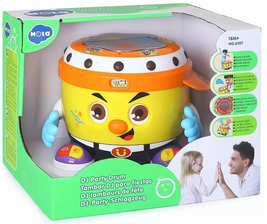 R41A/7 (78889)Игрушка барабан с музыкой и светом(6107)(6K)(PD)