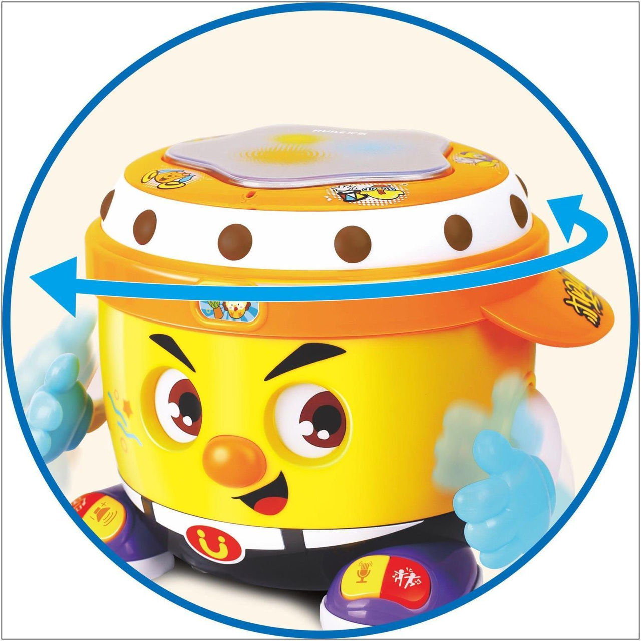 R41A/7 (78889)Игрушка барабан с музыкой и светом(6107)(6K)(PD)