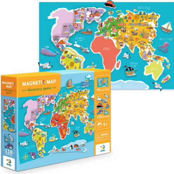 Развивающая магнитная игра «Карта мира», 118 элем. 200201