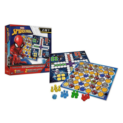 TF Игра настольная 2в1 Ludo/Snakes & Ladders Spider-Man 51175