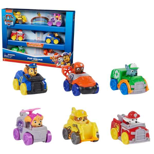 Набор из 6 машинок: Pup Squad Racers, серия «Щенячий Патруль» 6070070