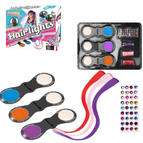Набор для окрашивания волос с блестками "Hairlights" 622074